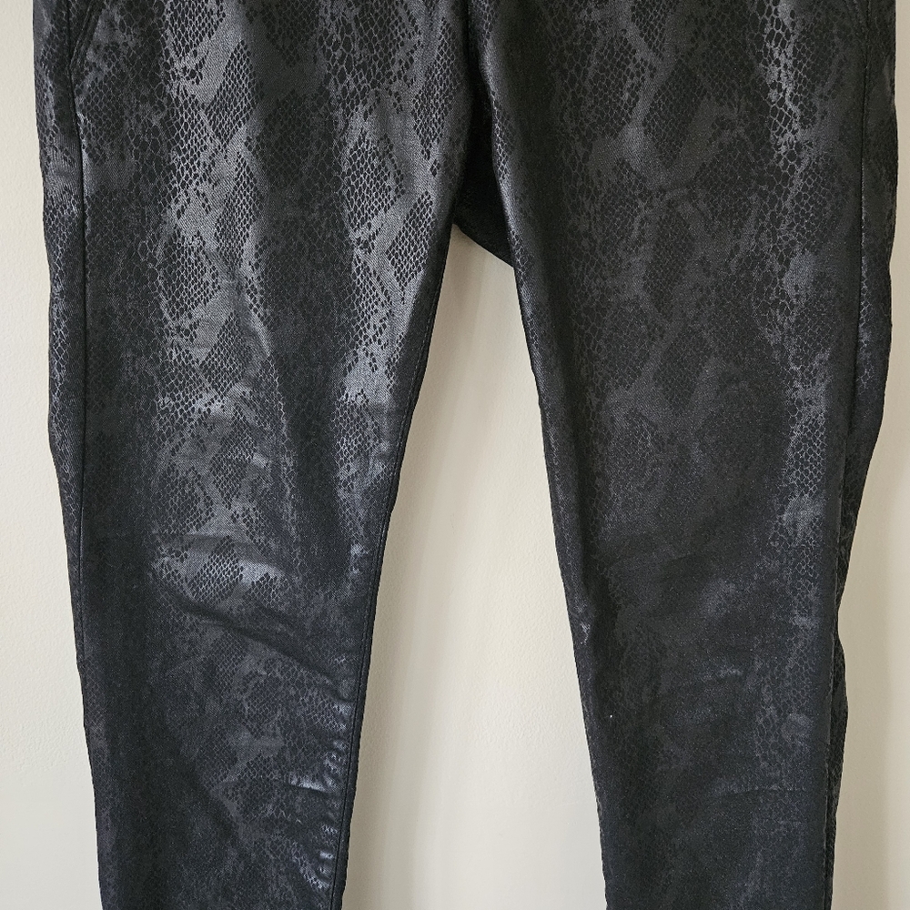 Bevy Flog Black Python Snakeskin Shely Drawstring… - image 6